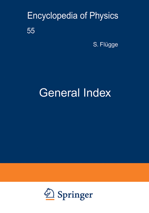 General Index / Generalregister - S. Flügge