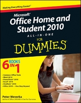 Office Home and Student 2010 All-in-One For Dummies -  Peter Weverka