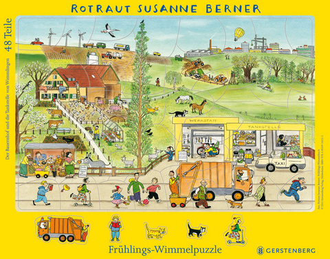 Wimmel-Rahmenpuzzle Frühling - Rotraut Susanne Berner