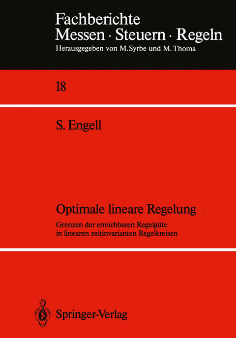 Optimale lineare Regelung - Sebastian Engell