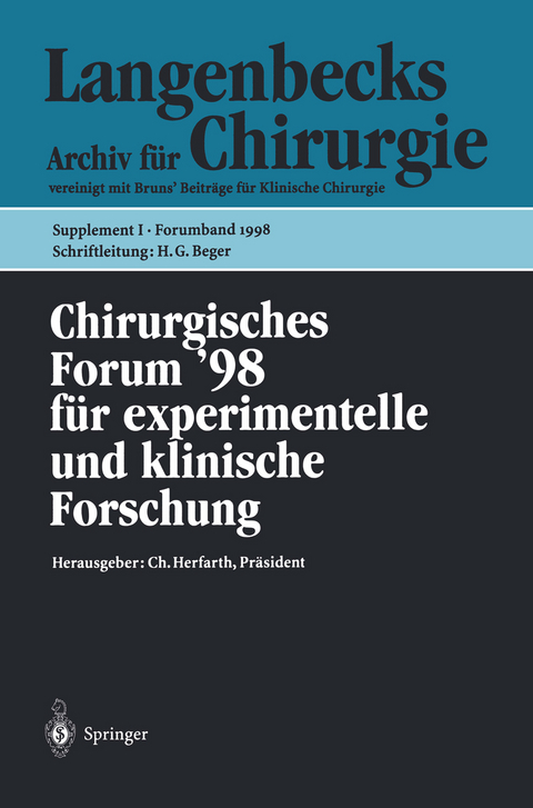 Chirurgisches Forum ’98 - 