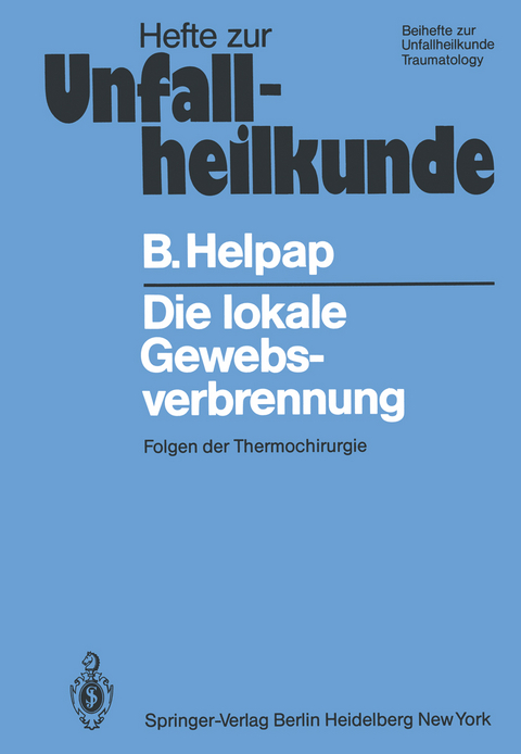 Die lokale Gewebsverbrennung - B. Helpap