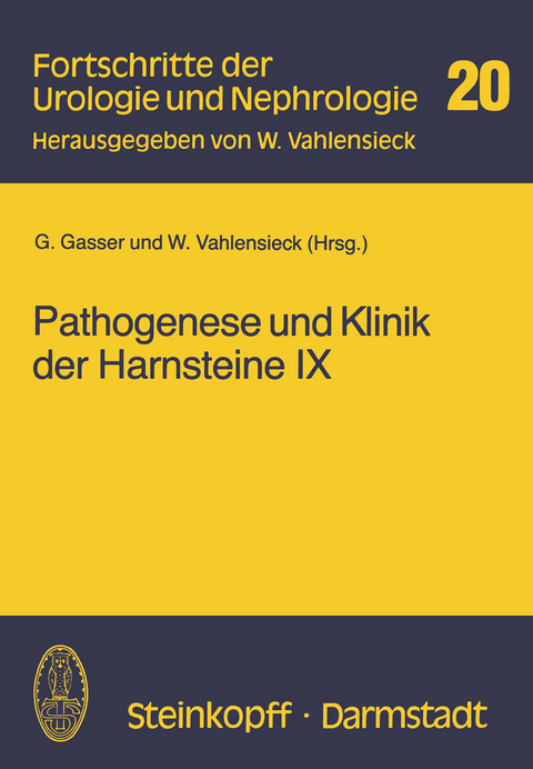 Pathogenese und Klinik der Harnsteine IX - 