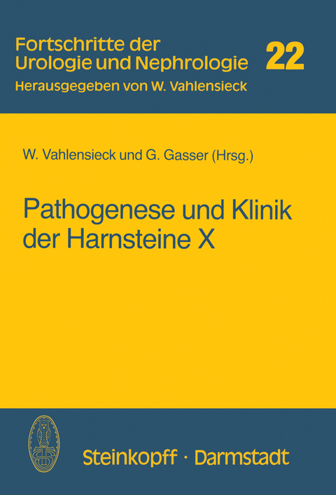 Pathogenese und Klinik der Harnsteine X - 