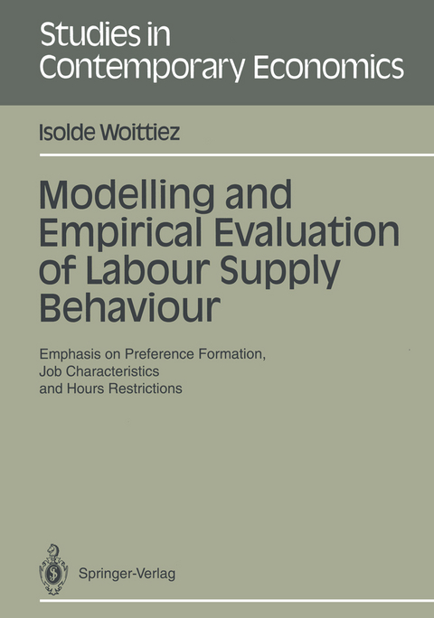 Modelling and Empirical Evaluation of Labour Supply Behaviour - Isolde Woittiez