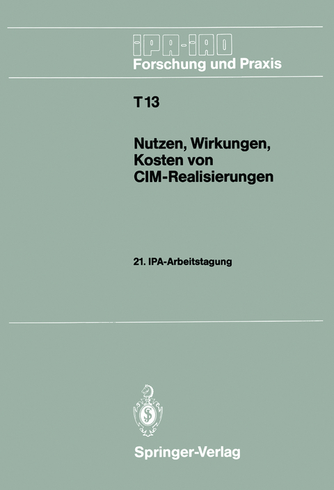 Nutzen, Wirkungen, Kosten von CIM-Realisierungen - 