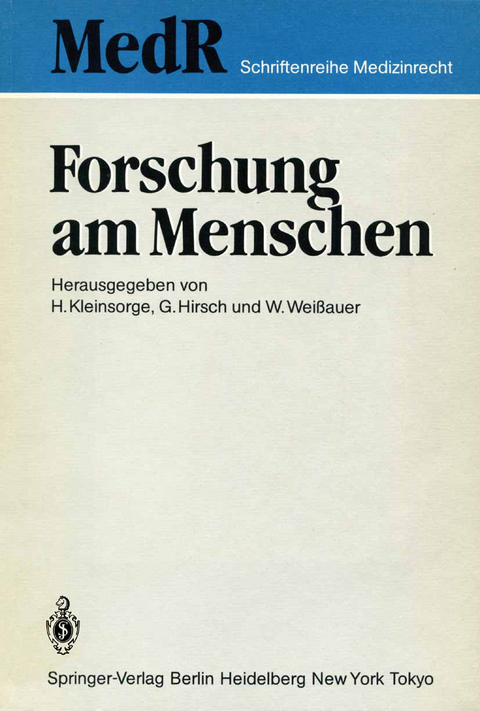 Forschung am Menschen - 