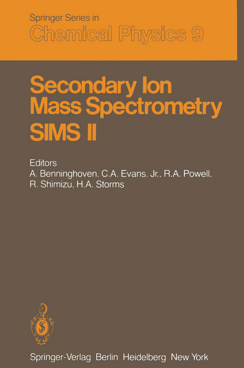 Secondary Ion Mass Spectrometry SIMS II - 