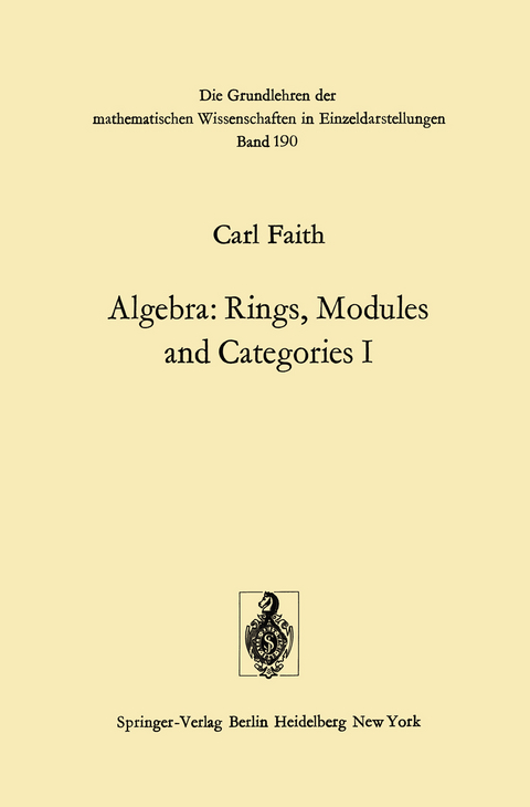 Algebra - Carl Faith