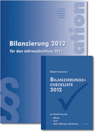 Bilanzierung und Bilanzierungscheckliste 2012 -  Kombi-Paket