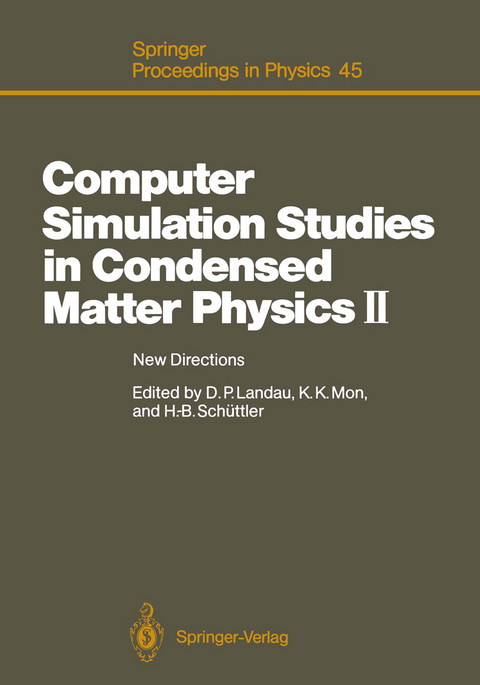 Computer Simulation Studies in Condensed Matter Physics II - 