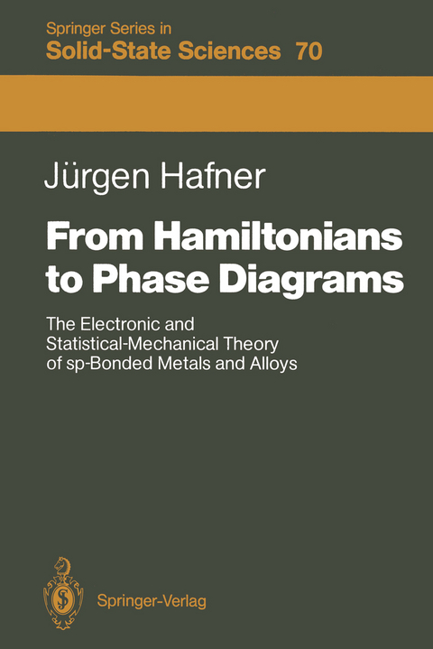 From Hamiltonians to Phase Diagrams - Jürgen Hafner