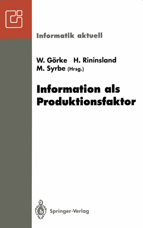 Information als Produktionsfaktor - 