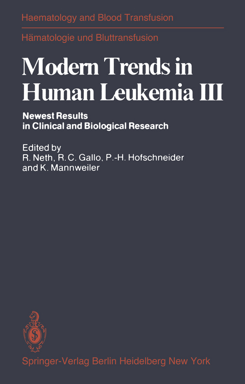 Modern Trends in Human Leukemia III - 