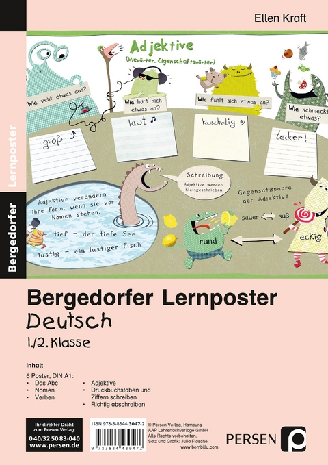 Lernposter Deutsch 1./2.Klasse - Ellen Kraft