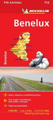 Benelux - Michelin National Map 714 -  Michelin