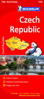 Czechia - Michelin National Map 755