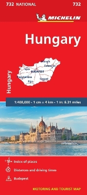 Hungary - Michelin National Map 732 -  Michelin