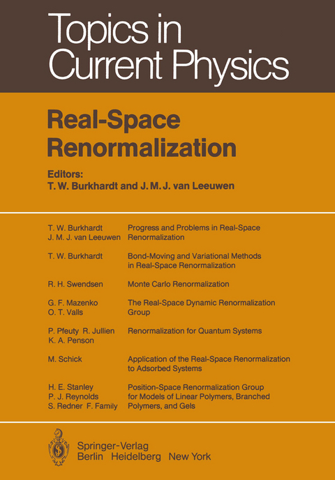 Real-Space Renormalization - 