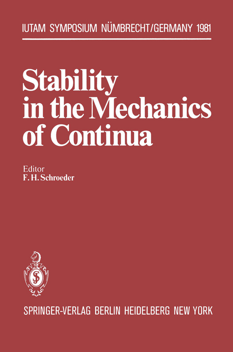 Stability in the Mechanics of Continua - 