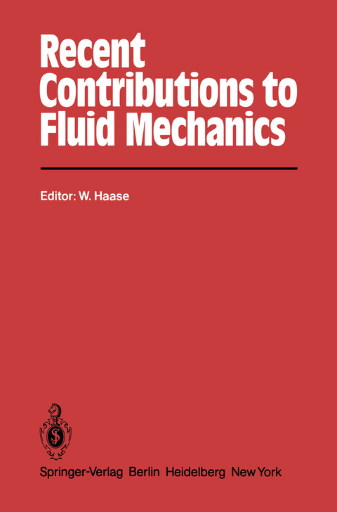 Recent Contributions to Fluid Mechanics - 