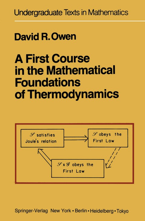 A First Course in the Mathematical Foundations of Thermodynamics - D.R. Owen