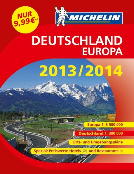 Michelin Straßenatlas Deutschland/Europa 2013/2014