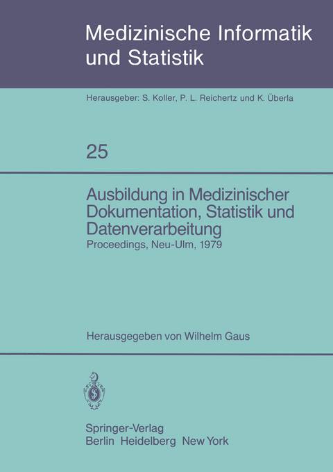 Ausbildung in Medizinischer Dokumentation, Statistik und Datenverarbeitung - 