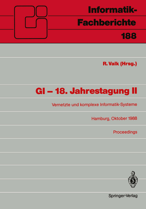 GI — 18. Jahrestagung II - 