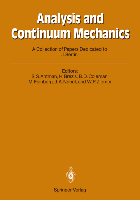 Analysis and Continuum Mechanics - 