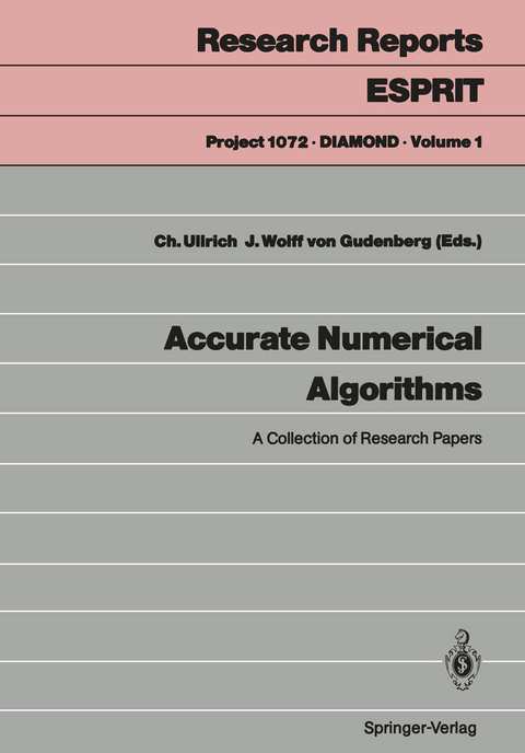 Accurate Numerical Algorithms - 