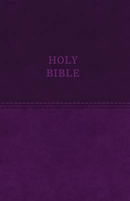 KJV Holy Bible: Value Large Print Thinline, Purple Leathersoft, Red Letter, Comfort Print: King James Version -  Zondervan