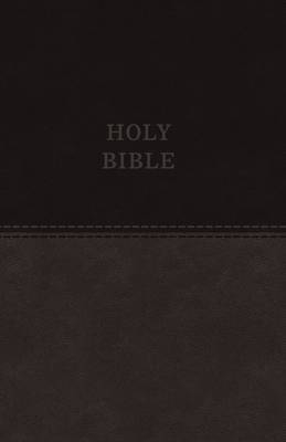 KJV Holy Bible: Value Large Print Thinline, Gray Leathersoft, Red Letter, Comfort Print: King James Version -  Zondervan