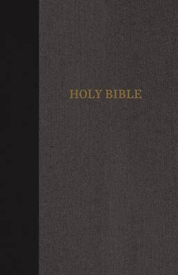 KJV, Thinline Bible, Cloth over Board, Black/Gray, Red Letter Edition, Comfort Print -  Zondervan