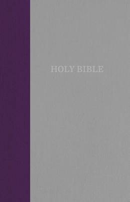 KJV, Thinline Bible, Cloth over Board, Purple/Gray, Red Letter Edition, Comfort Print -  Zondervan