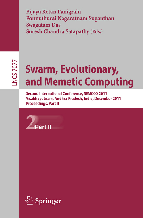 Swarm, Evolutionary, and Memetic Computing, Part II - 