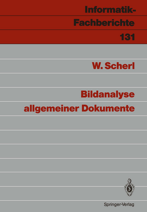 Bildanalyse allgemeiner Dokumente - Wolfgang Scherl
