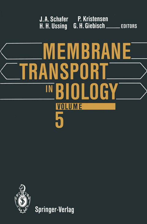 Membrane Transport in Biology - 