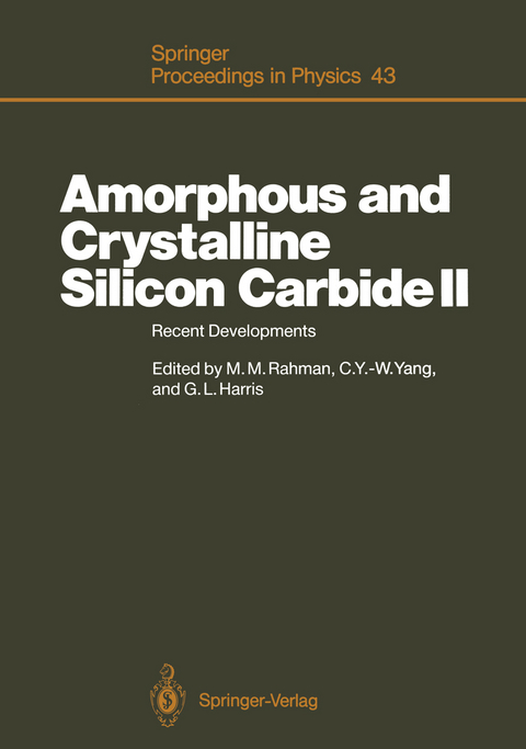 Amorphous and Crystalline Silicon Carbide II - 