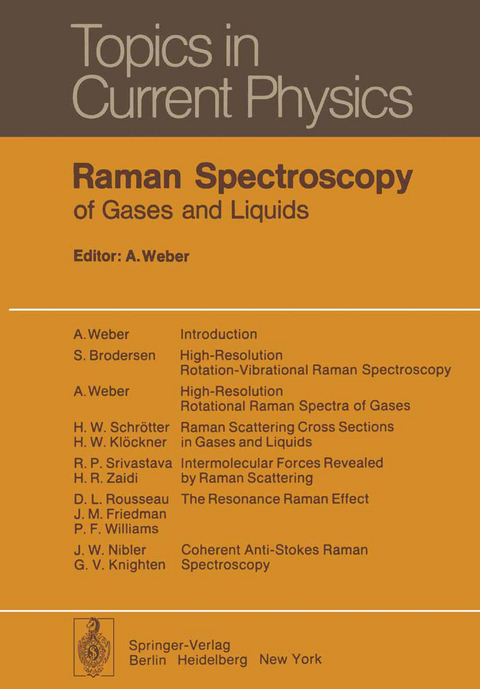 Raman Spectroscopy of Gases and Liquids - 
