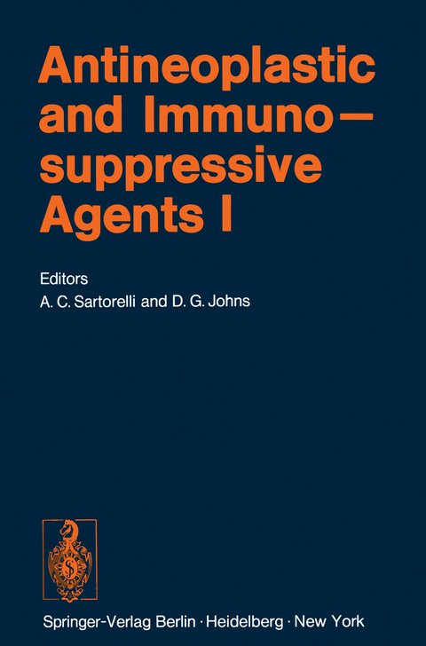 Antineoplastic and Immunosuppressive Agents - Alan C. Sartorelli, David G. Johns