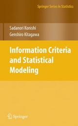 Information Criteria and Statistical Modeling - Sadanori Konishi, Genshiro Kitagawa