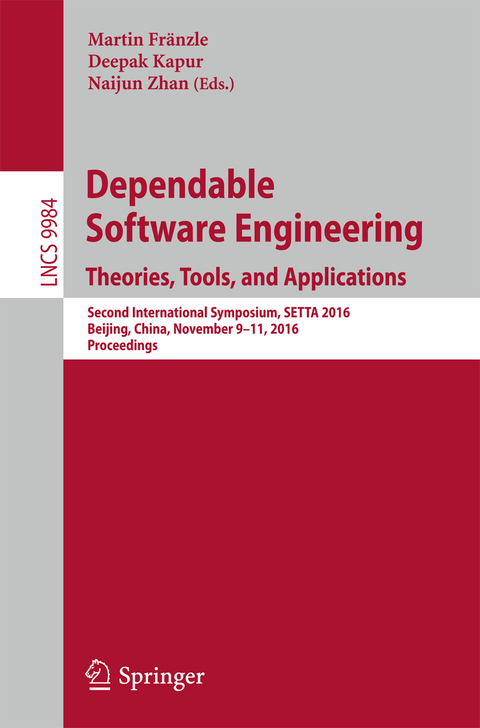 Dependable Software Engineering: Theories, Tools, and Applications - 