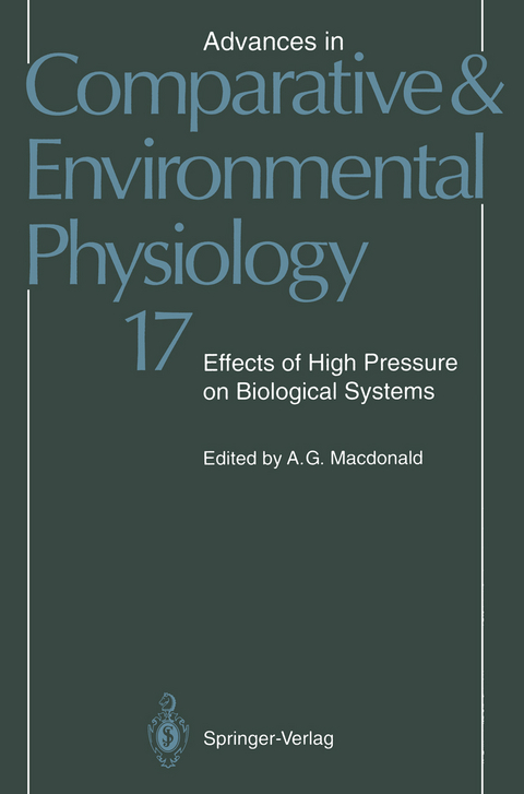 Effects of High Pressure on Biological Systems