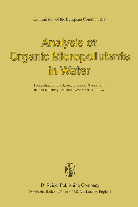 Analysis of Organic Micropollutants in Water - 