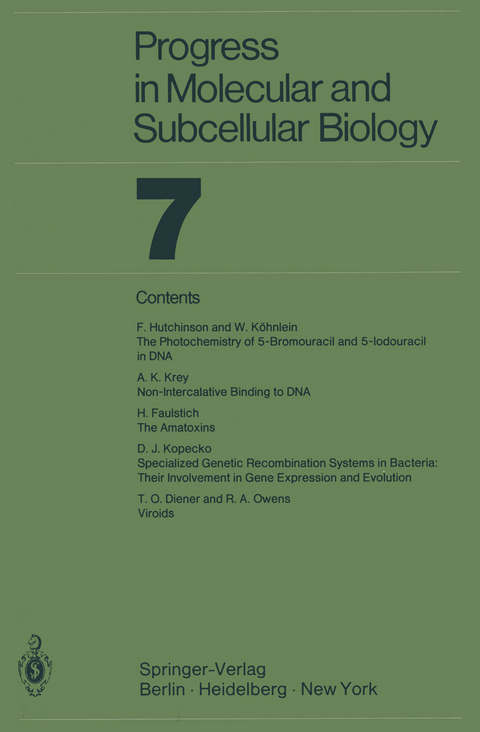 Progress In Molecular and Subcellular Biology