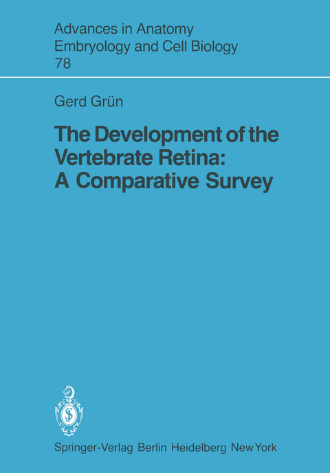 The Development of the Vertebrate Retina - G. Grün