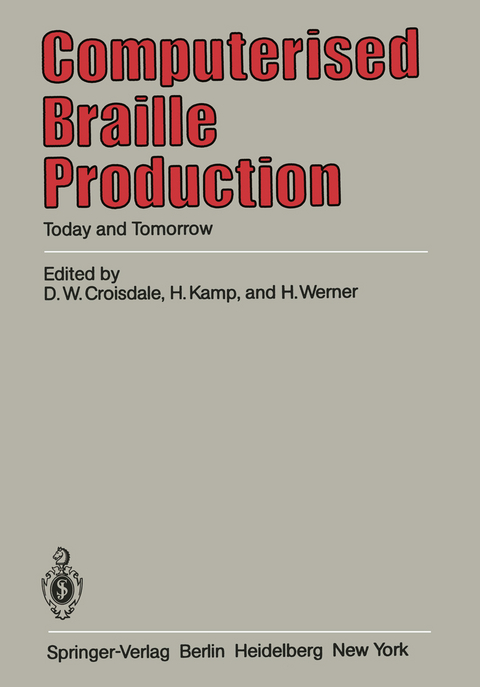 Computerised Braille Production - 