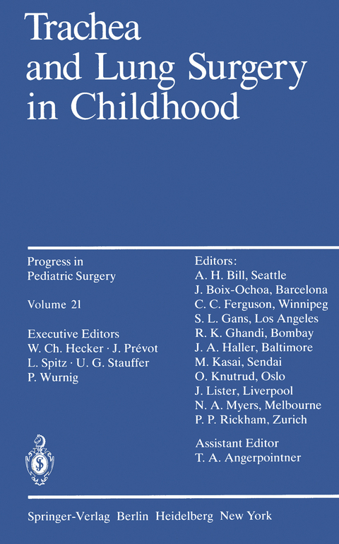 Trachea and Lung Surgery in Childhood - 