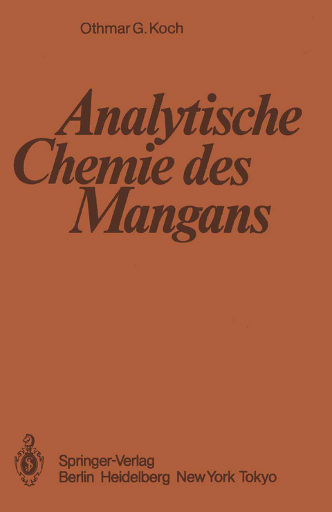 Analytische Chemie des Mangans - O.G. Koch